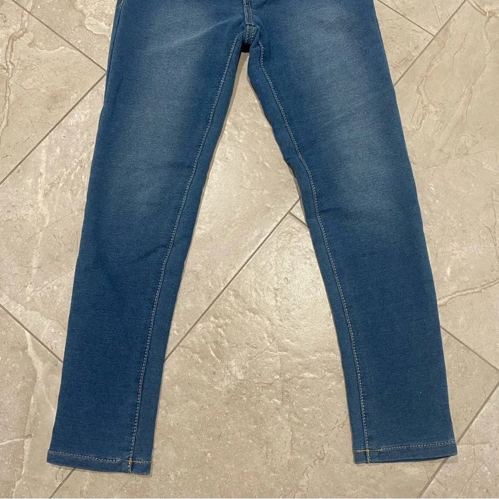 Kids Cat & Jack Girls Dark Wash Blue Denim Jeggings Jeans Size S 7/8